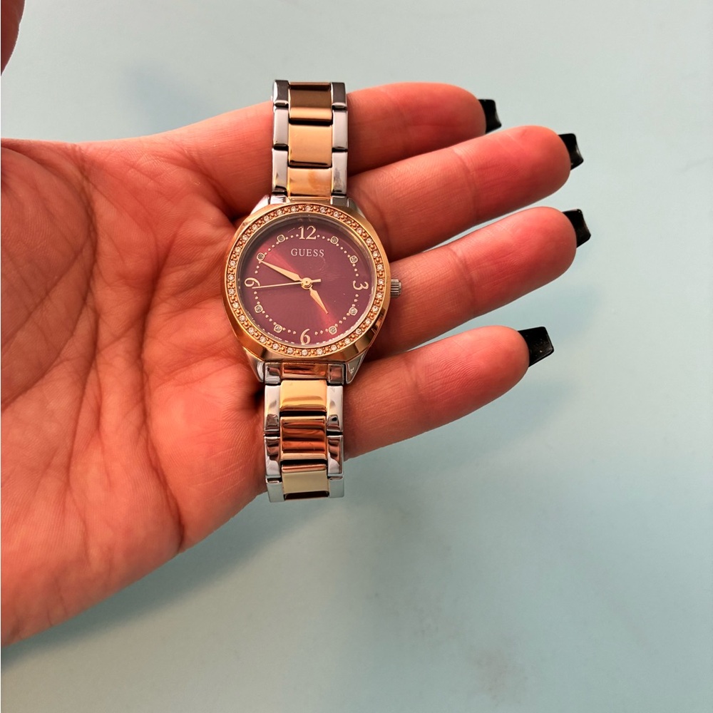 Guess Women's Two-Tone Gold and Silver Watch